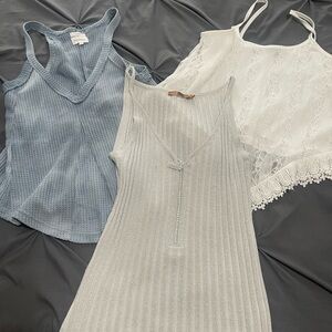 Blu Pepper Blue Waffle Knit Top